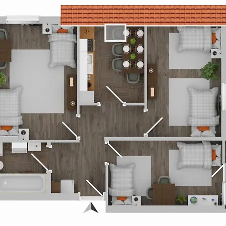 דירה Nice Apartment Castrop-Rauxel קסטרופ-ראוקסל